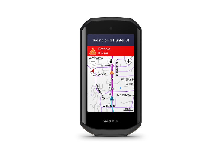 Garmin road hazard alert